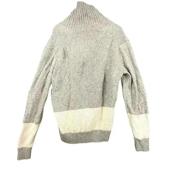 Gap Lambswool Sweater Men's Donegal Eng Stripe XL Gray - Picture 2 of 12